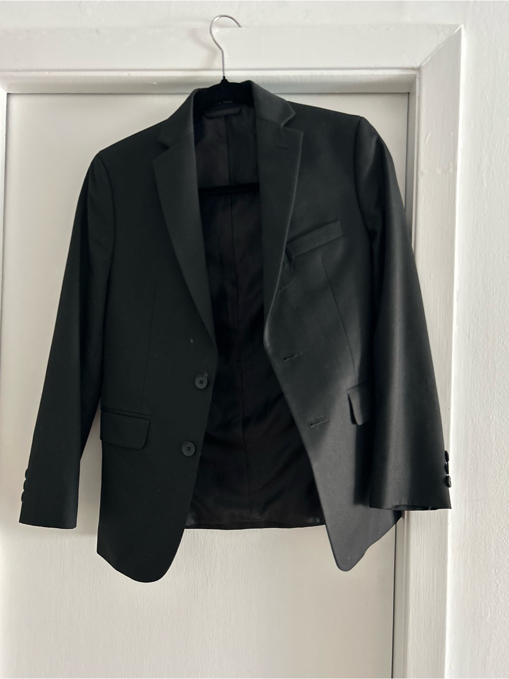 Joseph And Feiss Black Mens TwoButton Blazer